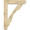 Ekena Millwork Olympic Craftsman Rough Sawn Bracket w/ Offset Brace, Douglas Fir, 8"W x 36"D x 48"H BKT0806X36X48OLY04RDF - alternate 2